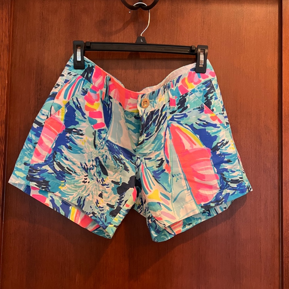 Lilly Pulitzer Callahan Shorts, Size 2, Multi-Colored
